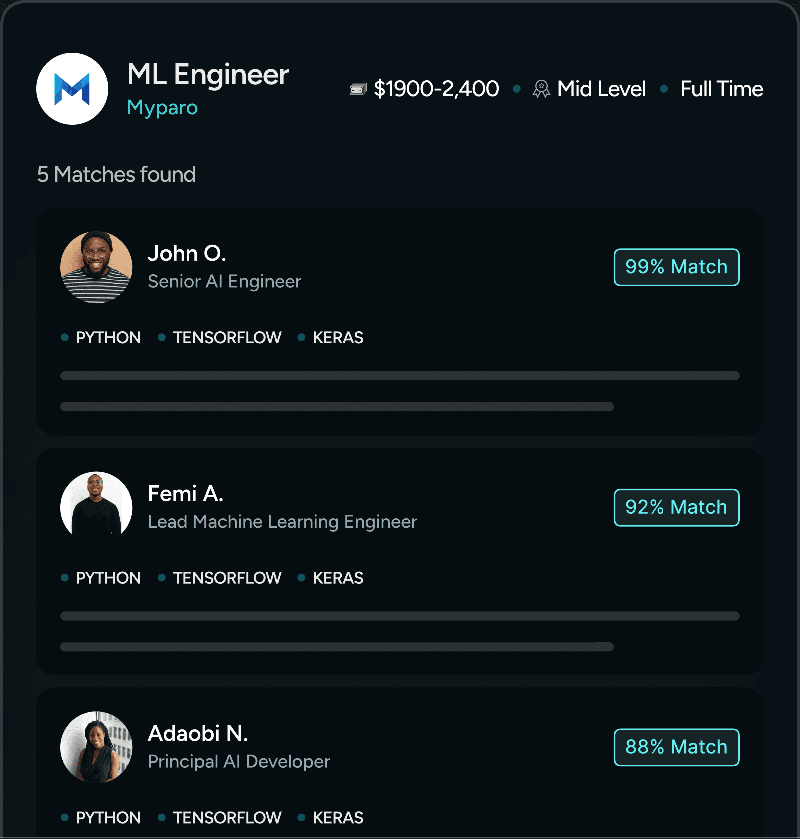 AI-Powered Talent Matching